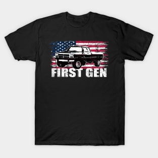 First Gen cummins Dodge ram truck Squarebody First generation Truck Classic American 1st gen Pickup T-Shirt